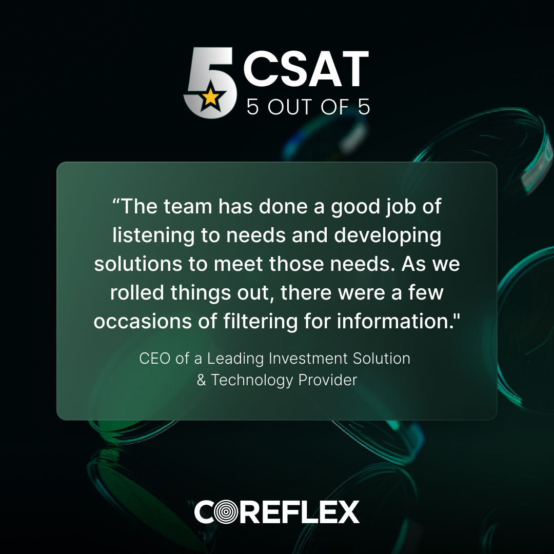 Customer Satisfaction report First Trust Platform